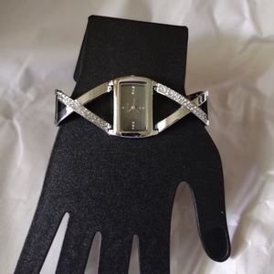 Go Goey Wristwatch Black Face Buckle Band Size 8